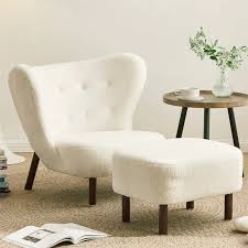 Contemporary Teddy Fabric Accent Chair