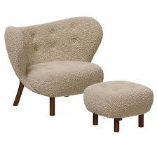 Contemporary Teddy Fabric Accent Chair