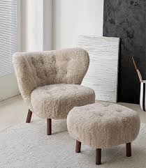 Contemporary Teddy Fabric Accent Chair