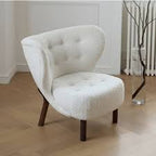 Contemporary Teddy Fabric Accent Chair