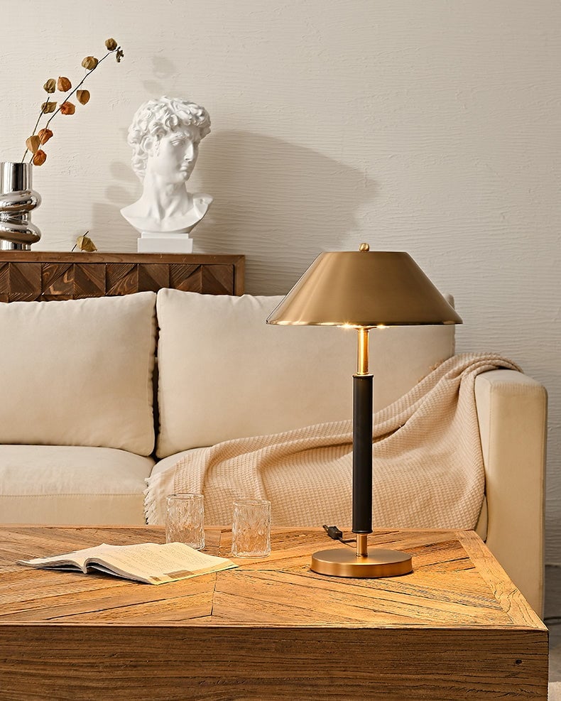 Black Gold Iron Table Lamp