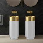 White Gold Steel Basin – Ivory Luxe
