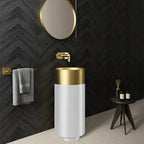 White Gold Steel Basin – Ivory Luxe