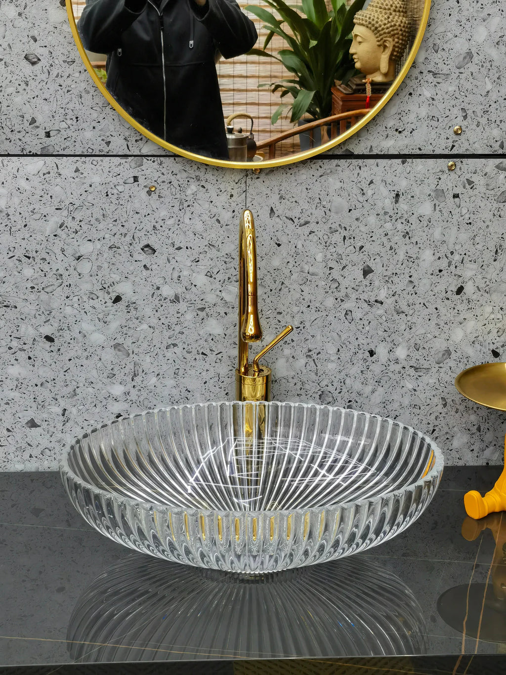 Fluted Stone Basin – Ridge