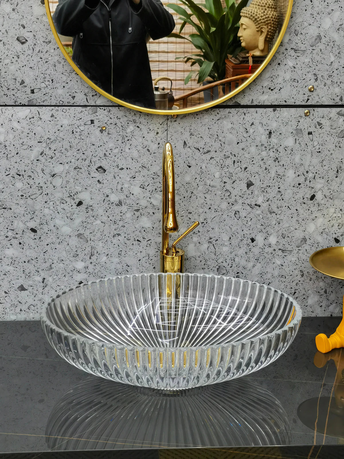Fluted Stone Basin – Ridge