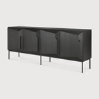 Modern Black Geometric Sideboard