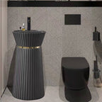 ZINARCH Solid Surface Freestanding Basin