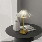 Crystal Shade Gold Table Lamp