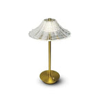Crystal Shade Gold Table Lamp